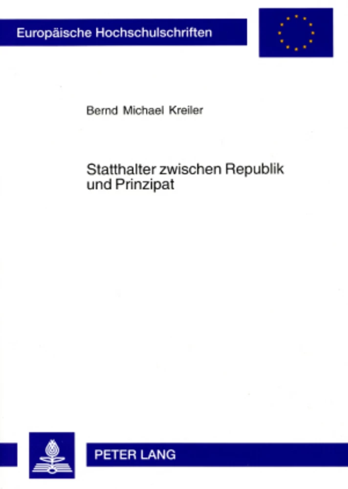 Titel: Statthalter zwischen Republik und Prinzipat