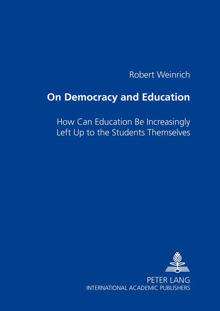 Title: On Democracy and Education