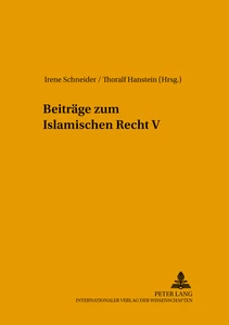 Title: Beiträge zum Islamischen Recht V