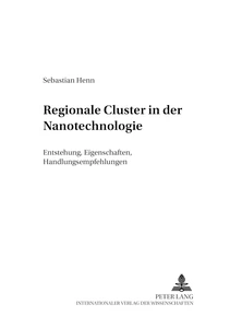Titel: Regionale Cluster in der Nanotechnologie