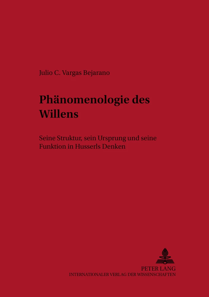 Title: Phänomenologie des Willens