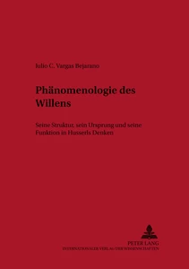 Title: Phänomenologie des Willens