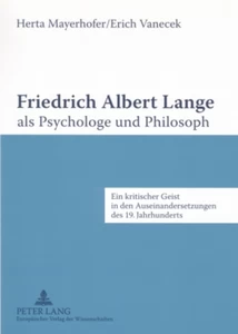 Title: Friedrich Albert Lange als Psychologe und Philosoph