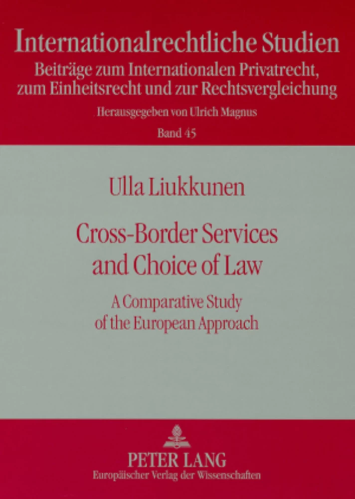 Title: Cross-Border Services and Choice of Law