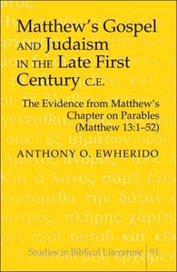 Title: Matthew’s Gospel and Judaism in the Late First Century C.E.