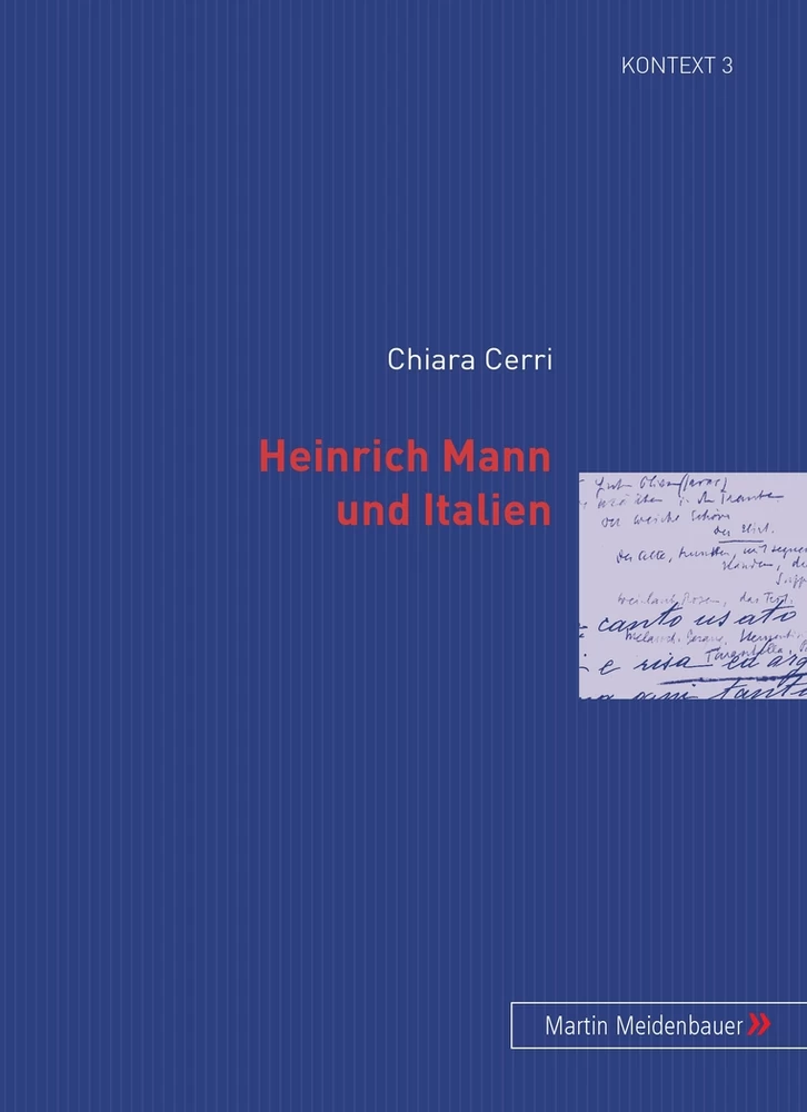 Titel: Heinrich Mann und Italien