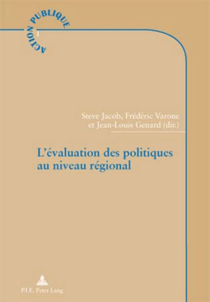 Titre: L’évaluation des politiques au niveau régional
