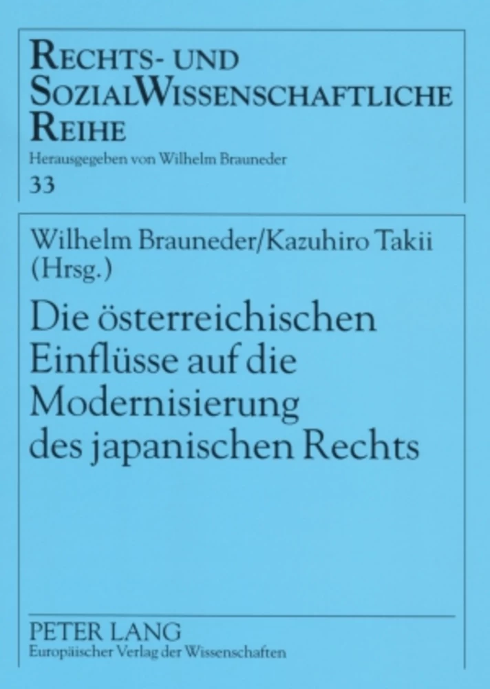 Titel: Die österreichischen Einflüsse auf die Modernisierung des japanischen Rechts
