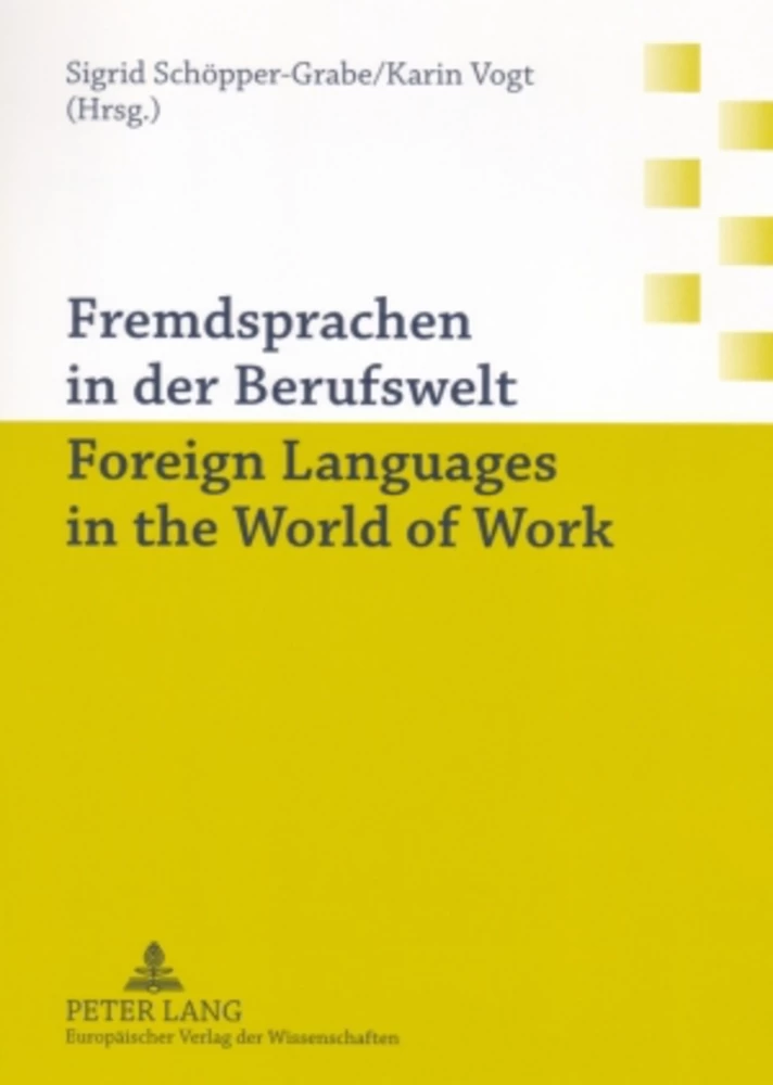 Titel: Fremdsprachen in der Berufswelt- Foreign Languages in the World of Work
