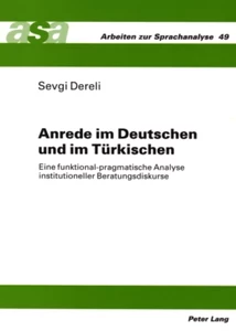 Title: Anrede im Deutschen und im Türkischen