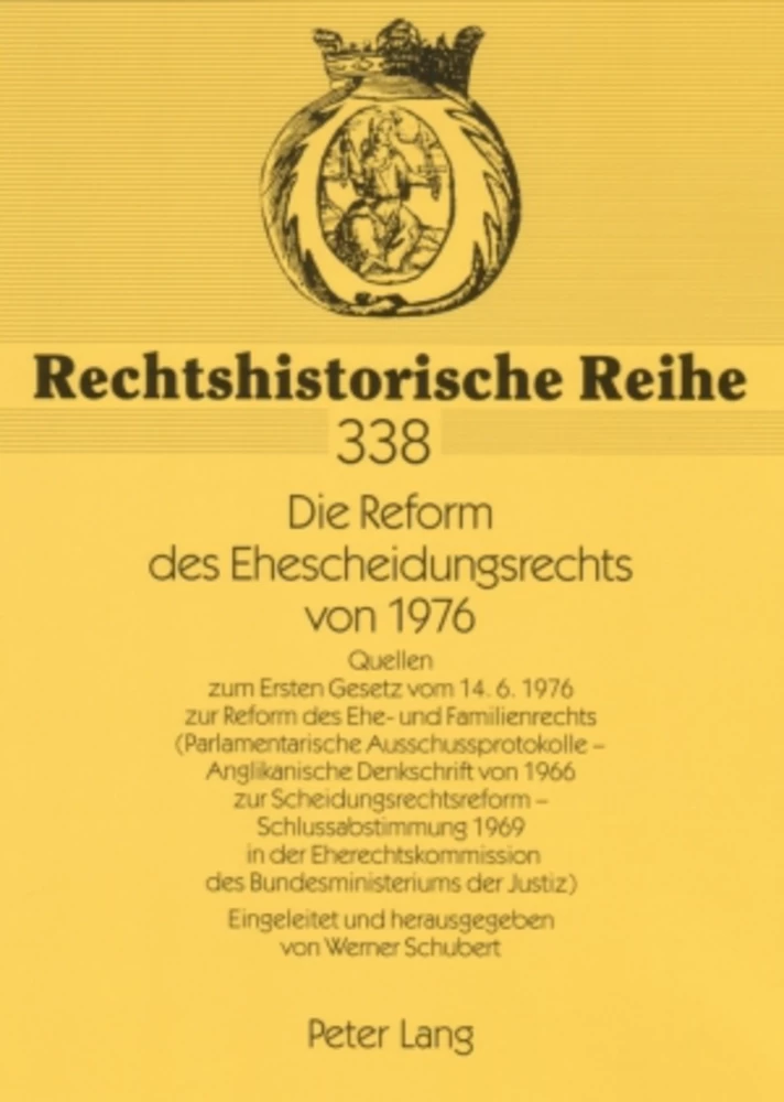 Titel: Die Reform des Ehescheidungsrechts von 1976