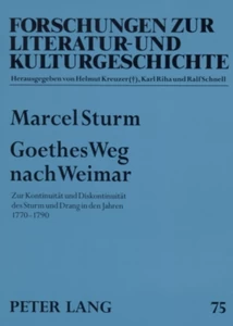 Titel: Goethes Weg nach Weimar