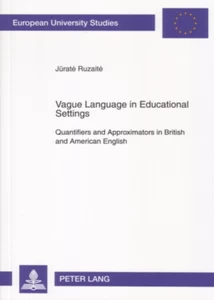 Title: Vague Language in Educational Settings