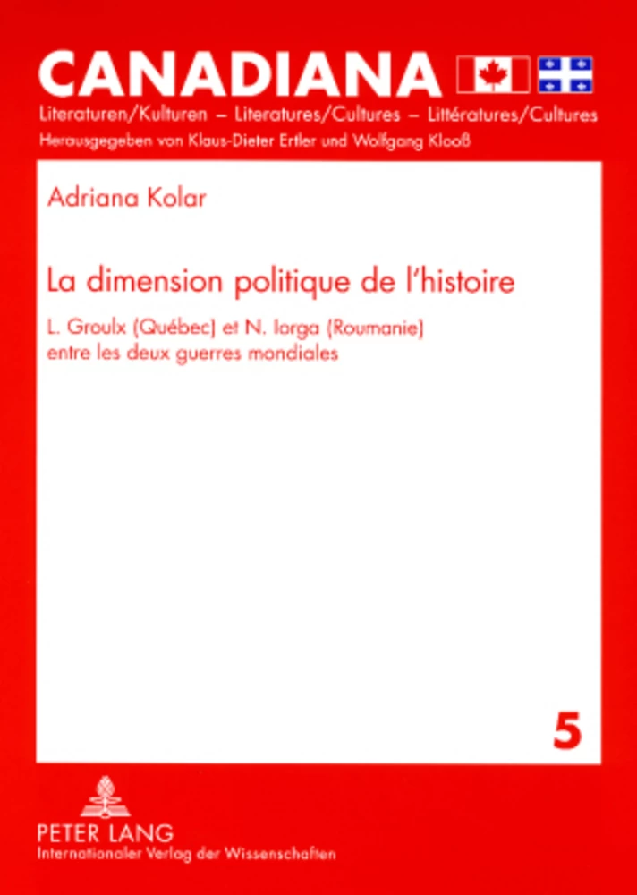 Titre: La dimension politique de l’histoire