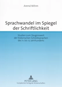 Title: Sprachwandel im Spiegel der Schriftlichkeit