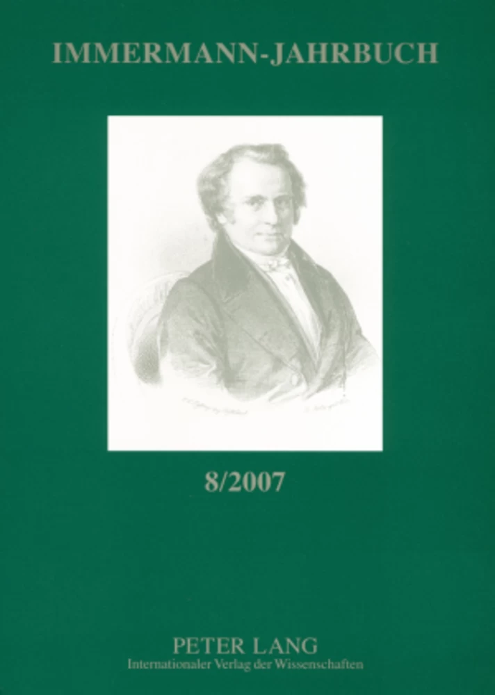 Titel: Immermann-Jahrbuch 8/2007