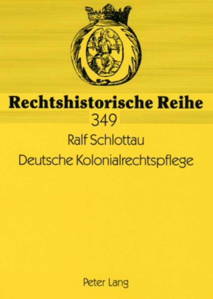 Titel: Deutsche Kolonialrechtspflege