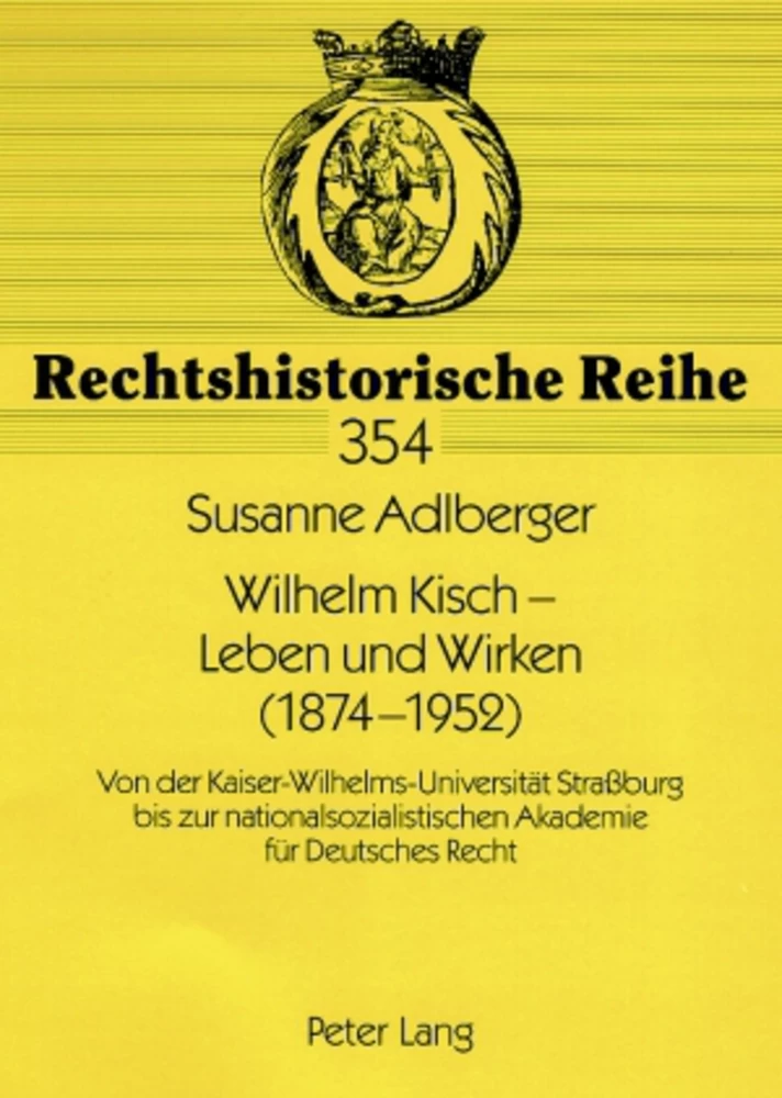 Titel: Wilhelm Kisch – Leben und Wirken (1874-1952)