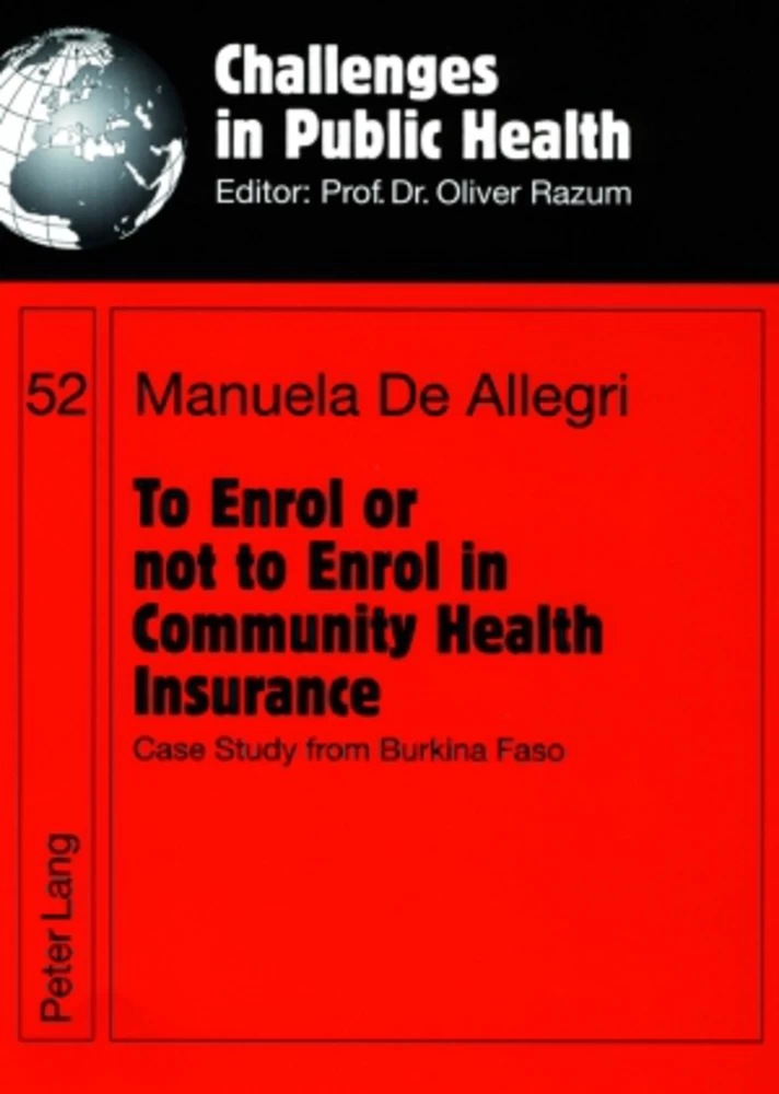 Title: To Enrol or not to Enrol in Community Health Insurance