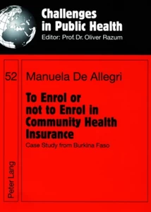 Title: To Enrol or not to Enrol in Community Health Insurance
