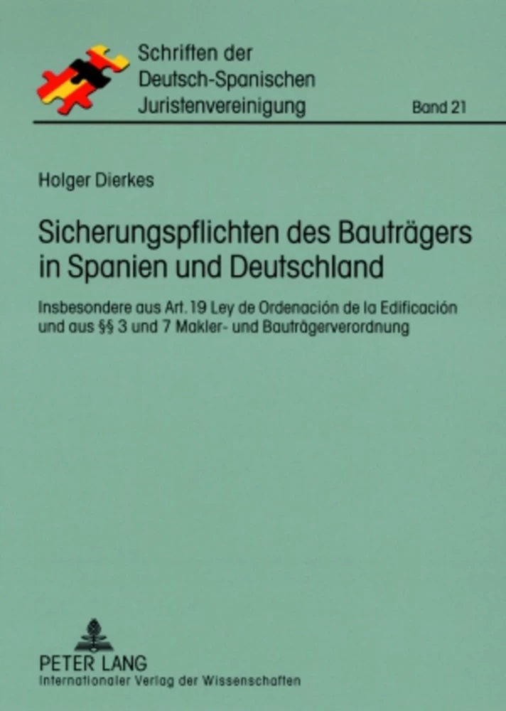 Title: Sicherungspflichten des Bauträgers in Spanien und Deutschland