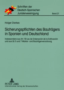 Titel: Sicherungspflichten des Bauträgers in Spanien und Deutschland