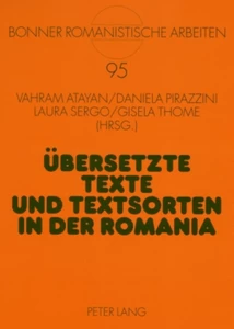 Title: Übersetzte Texte und Textsorten in der Romania