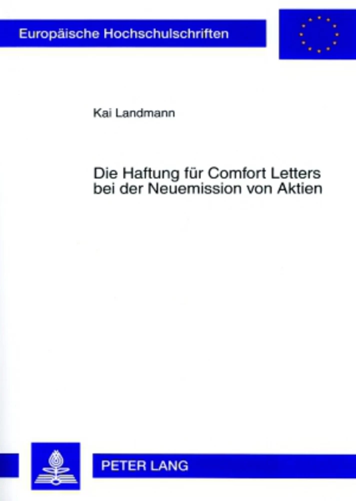 Titel: Die Haftung für Comfort Letters bei der Neuemission von Aktien
