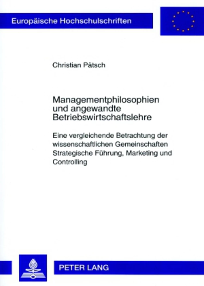 Titel: Managementphilosophien und angewandte Betriebswirtschaftslehre