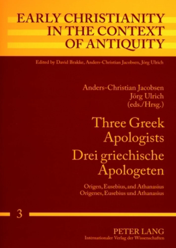 Titel: Three Greek Apologists- Drei griechische Apologeten