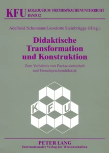 Titel: Didaktische Transformation und Konstruktion