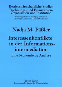 Title: Interessenkonflikte in der Informationsintermediation