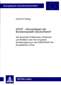 Title: ESVP – Kernanliegen der Bundesrepublik Deutschland?