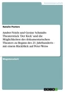 Title: Andres Veiels und Gesine Schmidts Theaterstück 'Der Kick' und die Möglichkeiten des dokumentarischen Theaters zu Beginn des 21. Jahrhunderts - mit einem Rückblick auf Peter Weiss