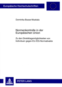 Title: Normenkontrolle in der Europäischen Union