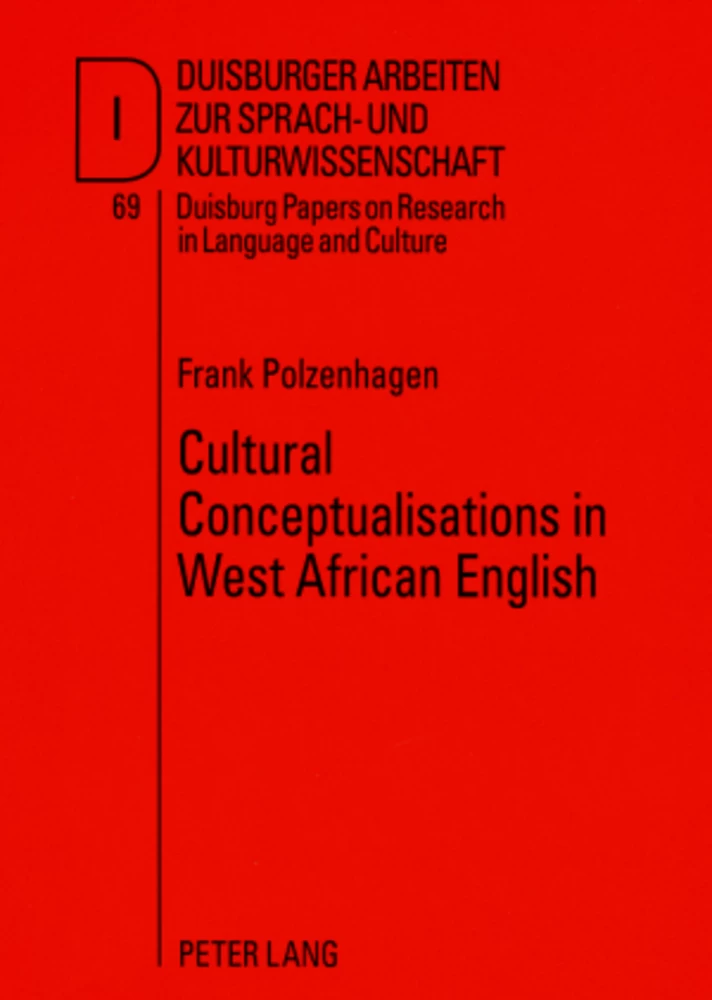 Title: Cultural Conceptualisations in West African English