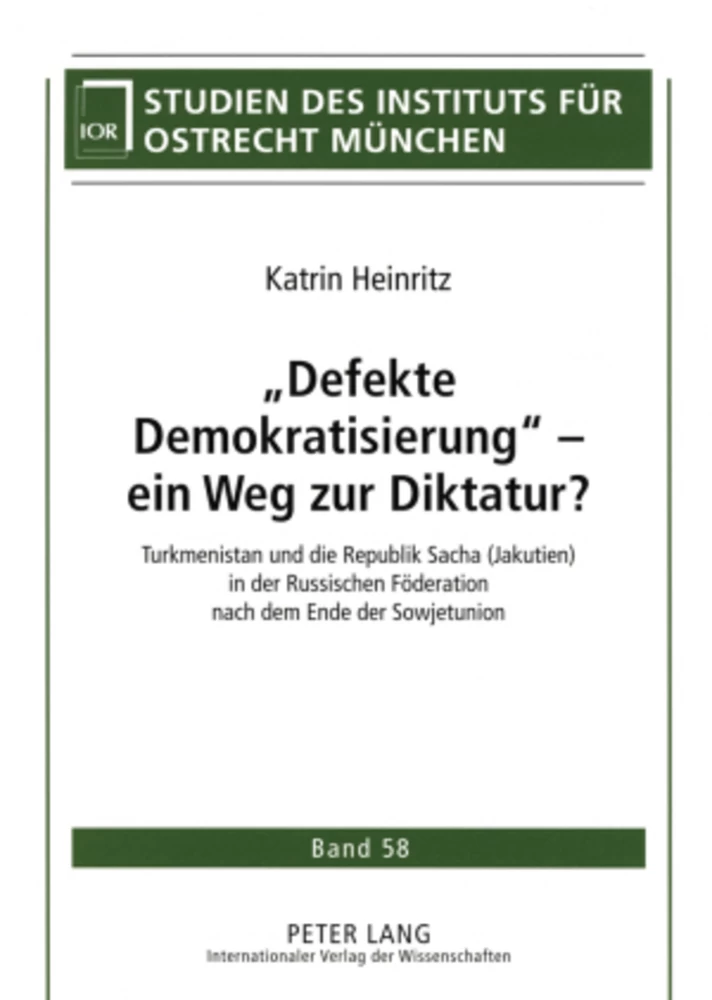 Titel: «Defekte Demokratisierung» – ein Weg zur Diktatur?