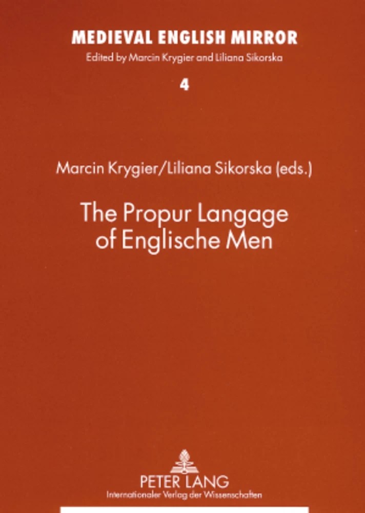 Title: The Propur Langage of Englische Men