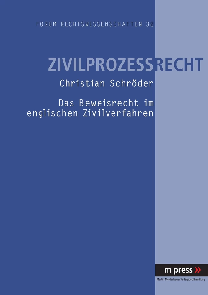 Title: Das Beweisrecht im englischen Zivilverfahren