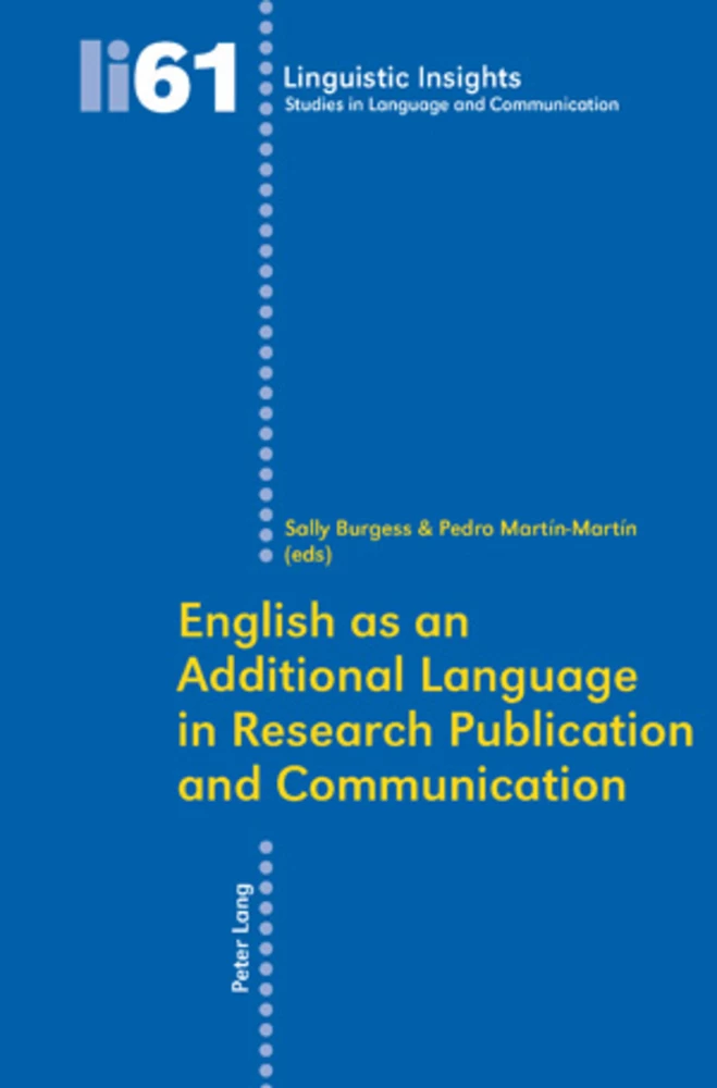 Title: English as an Additional Language in Research Publication and Communication