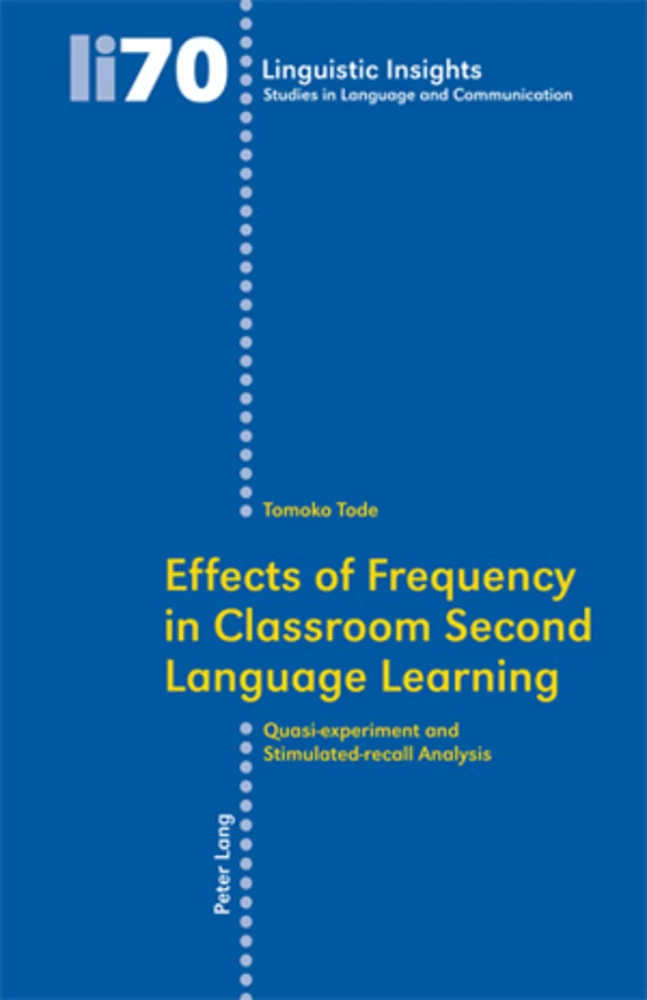 Title: Effects of Frequency in Classroom Second Language Learning
