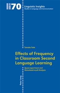 Title: Effects of Frequency in Classroom Second Language Learning