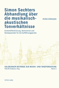 Title: Simon Sechters Abhandlung über die musikalisch-akustischen Tonverhältnisse