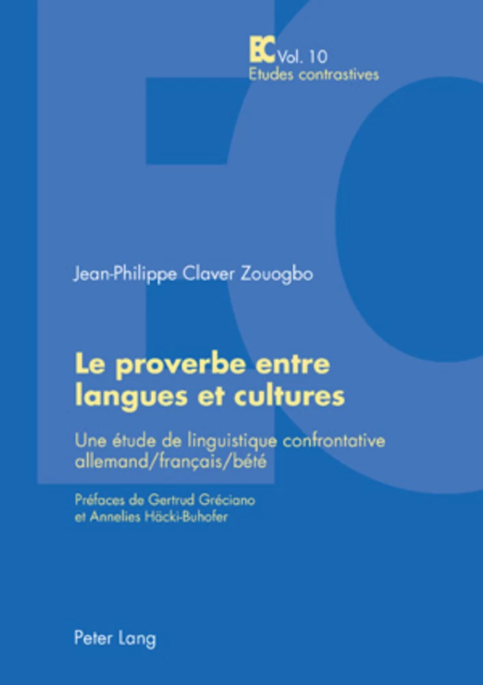 Titre: Le proverbe entre langues et cultures