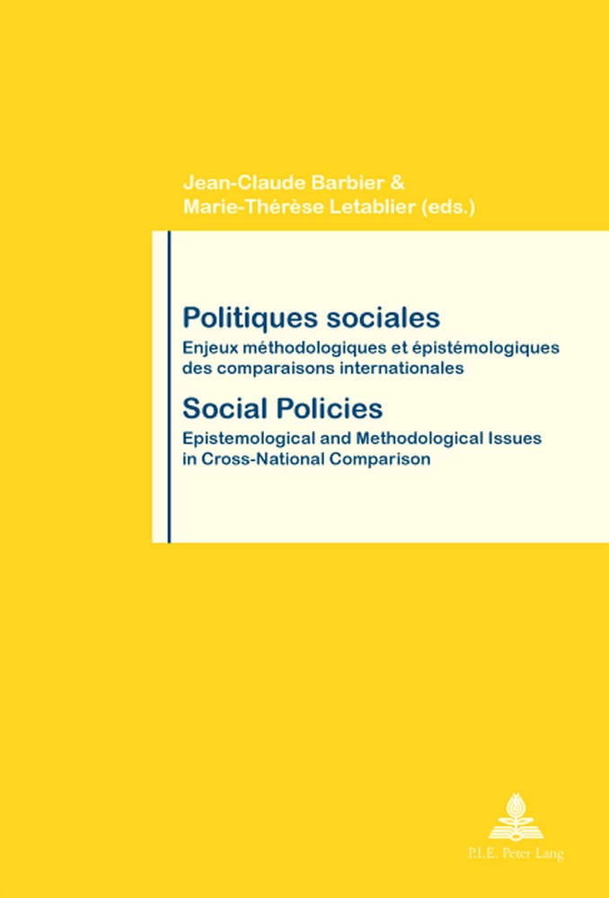 Titre: Politiques sociales / Social Policies
