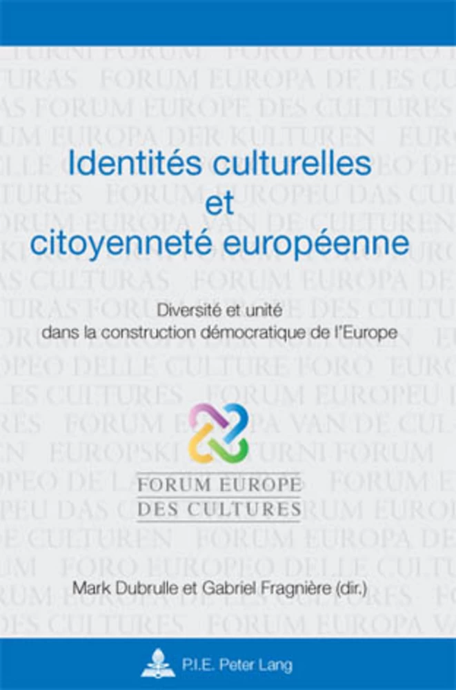 Titre: Identités culturelles et citoyenneté européenne