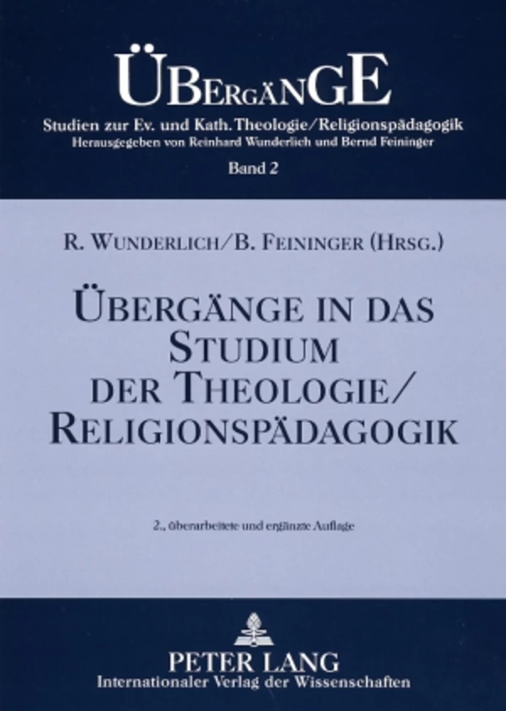Titel: Übergänge in das Studium der Theologie/Religionspädagogik