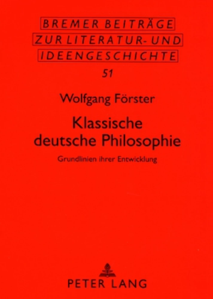 Titel: Klassische deutsche Philosophie