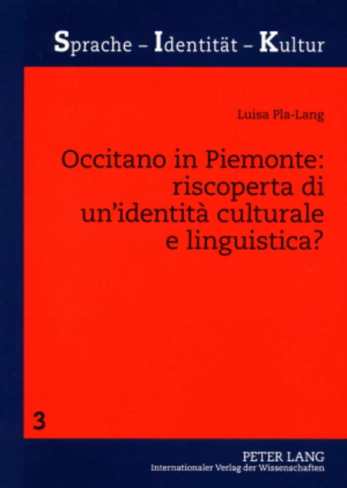 Title: Occitano in Piemonte: riscoperta di un’identità culturale e linguistica?