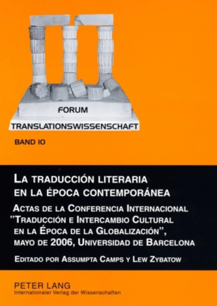 Title: La traducción literaria en la época contemporánea